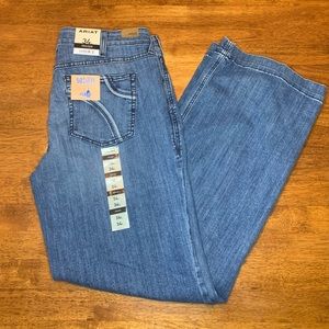 ARIAT WOMEN'S JENNIFER ELEANOR WIDE TROUSER FLARE JEANS Size 34L